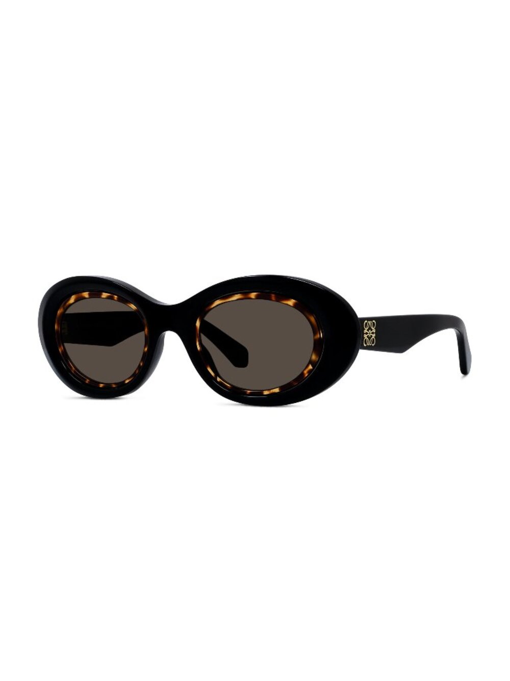 New LOEWE Women's Sunglasses Acetate Frame ANAGRAM LW40190I 01E 54 Black Oval